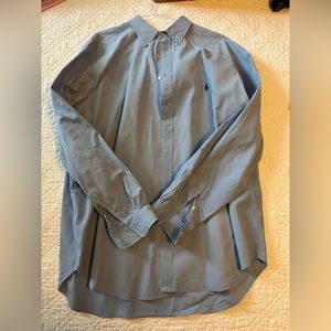 PMS102 - Polo Ralph Lauren, Men's TALL, light blue, classic, button down, 2XT.